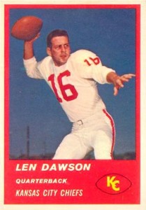 Len Dawson Cards, Rookie, Autographed Memorabilia Guide