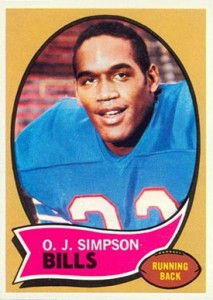 NFL OJ Simpson Signed Trading Cards, Collectible OJ Simpson Signed