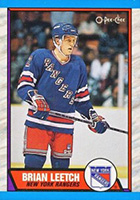 Brian Leetch New York Rangers Autographed 1989-90 O-Pee-Chee #136 Beckett  Fanatics Witnessed Authenticated Rookie Card - NHL Auctions