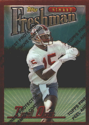 Terrell Owens Leather & Laces Football Card –