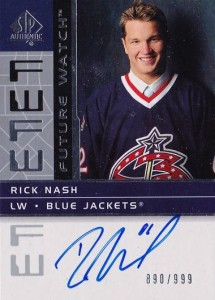 rick nash autographed jersey