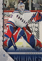 2005-06 Upper Deck Rookie Class Henrik Lundqvist PSA 9 Mint Rangers