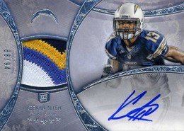 2013 Topps Five Star Rookie Autographed Patch 128 Kennan Allen