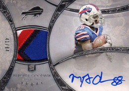 2013 Topps Five Star Rookie Autographed Patch 136 Marquise Goodwin