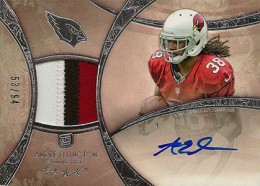 2013 Topps Five Star Rookie Autographed Patch 139 Andre Ellington