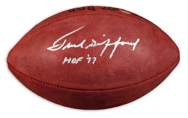 Frank Gifford New York Giants Autographed Football – Overtime Sports