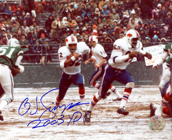 Autographed O.J. SIMPSON 8X10 San Francisco 49ers Photo JSA - Main