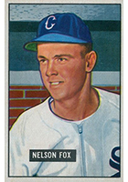  1953 Bowman # 18 Nellie Fox Chicago White Sox (Baseball Card)  FAIR White Sox : Collectibles & Fine Art