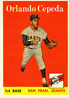 Autographed ORLANDO CEPEDA 1964 Topps Giant Card - Main Line Autographs