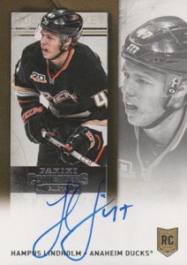 2013-14 Panini Contenders Hockey Rookie Ticket Autograph Variation 234 Hampus Lindholm