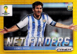 2014 Panini Prizm World Cup Net Finders Lionel Messi Gold Prizm