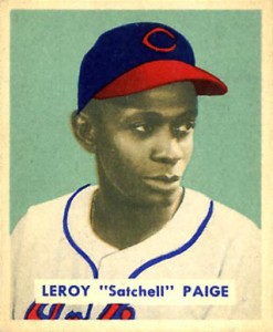 1942 Satchel Paige 25 Baseball Jerseys Stitched Beige& Red 