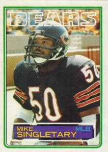 Mike Singletary (Blue Jersey) - 1990 NFL Football - Starting Lineup Figures