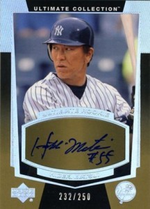 Hideki Matsui 2004 Upper Deck #HM Game-Worn Jersey Card