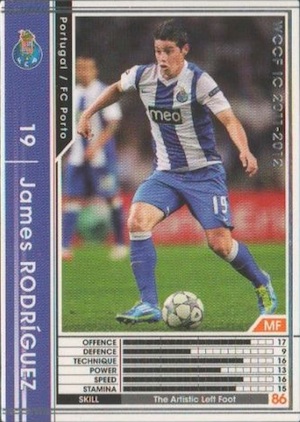 James Rodriguez Rookie Sticker #377 Panini Futebol 2010-11 Porto