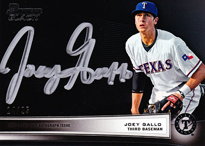 Joey Gallo player worn jersey patch baseball card (Team USA) 2013 Panini  Game Gear Rookie #13