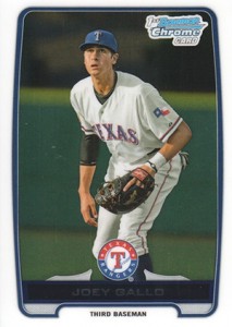 Joey Gallo 2012 1ST BOWMAN CHROME ROOKIE RC AUTO #BCA