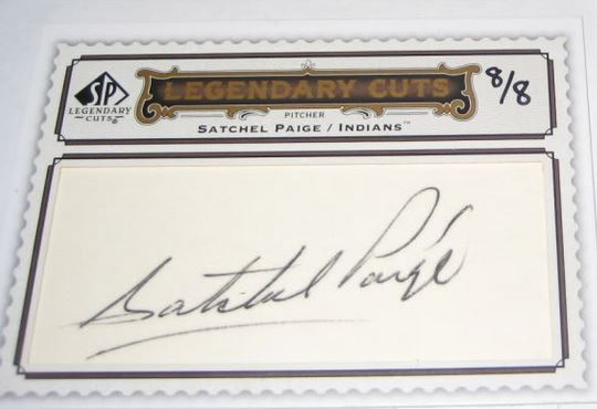 The Only Known Satchel Paige Signed Jersey. Autographs Others, Lot  #81722