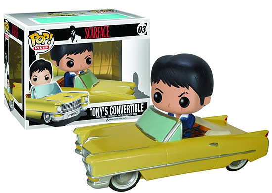 pop vinyl in car