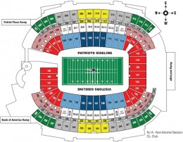 New England Patriots Gillette Stadium Seating Guide 3