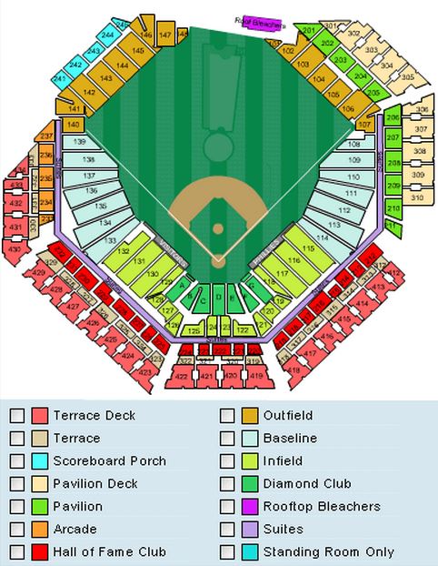 Phillies Seating Chart With Seat Numbers