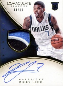 2013-14 Immaculate RPA 102 Ricky Ledo