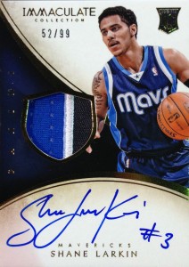 2013-14 Immaculate RPA 104 Shane Larkin