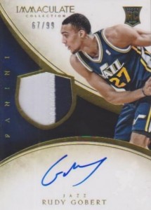 2013-14 Immaculate RPA 112 Rudy Gobert