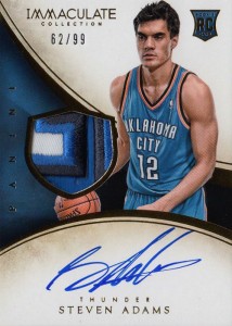 2013-14 Immaculate RPA 124 Steven Adams