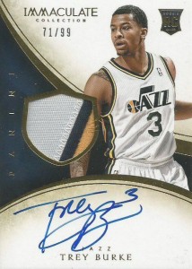 2013-14 Immaculate RPA 126 Trey Burke