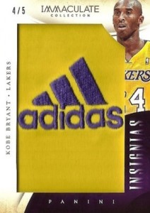2013-14 Panini Immaculate Collection Basketball Insignias Kobe Bryant