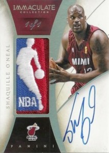 2013-14 Panini Immaculate Collection Basketball Logoman Autograph Shaquille O'Neal