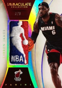 2013-14 Panini Immaculate Collection Basketball Logoman LeBron James
