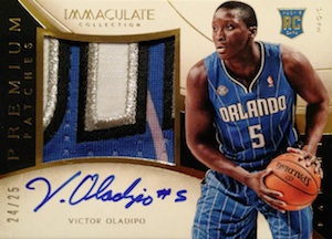 2013-14 Panini Immaculate Collection Basketball Premium Autograph Patches Victor Oladipo