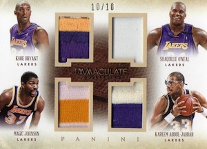 2013-14 Panini Immaculate Collection Basketball Quads