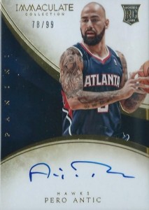 2013-14 Panini Immaculate Collection Basketball Rookie Autographs Pero Antic