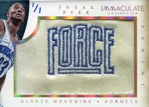 2013-14 Panini Immaculate Collection Basketball Sneak Peek Alonzo Mourning