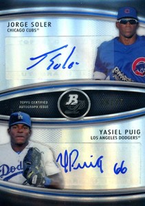 2013 Bowman Platinum #TP-JSO Jorge Soler Signed Card PSA Slabbed Auto 10  Cubs