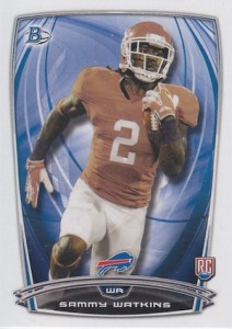 SAMMY WATKINS 2014 Fathead Tradeables #25 ROOKIE Bills CLEMSON tigers