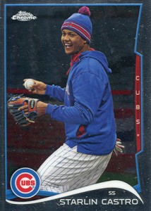 2014 Topps Opening Day BLUE #142 Starlin Castro CHICAGO CUBS SERIAL  #452/2014