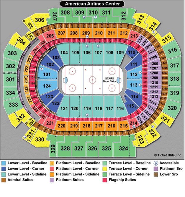 dallas stars seating map - best airline seats chart