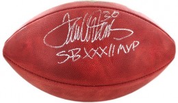 Denver Broncos Terrell Davis Signed Football 3