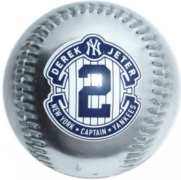 New York Yankees #2 Derek Jeter Retired Number 3 Round Patch