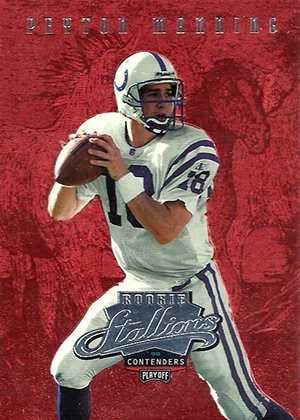 Peyton Manning Playoff Contenders 2000 Season Ticket #42 Colts