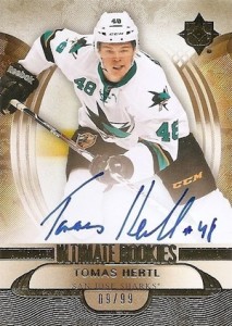 2013-14 Ultimate Collection Tomas Hertl RC #168 Autograph