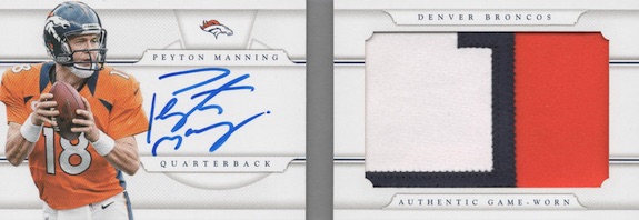 peyton manning jersey card