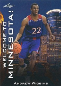 2014 Leaf Welcome to Minnesota Andrew Wiggins
