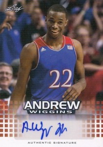 2014 NSCC Leaf Andrew Wiggins Autograph