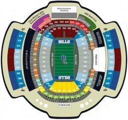 Buffalo Bills Ralph Wilson Stadium Seating Chart 3