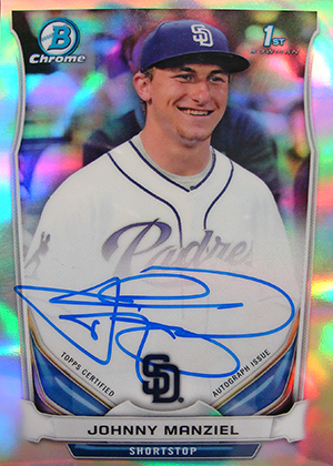 Johnny Manziel Baseball Cards and Autographs from Topps, Leaf